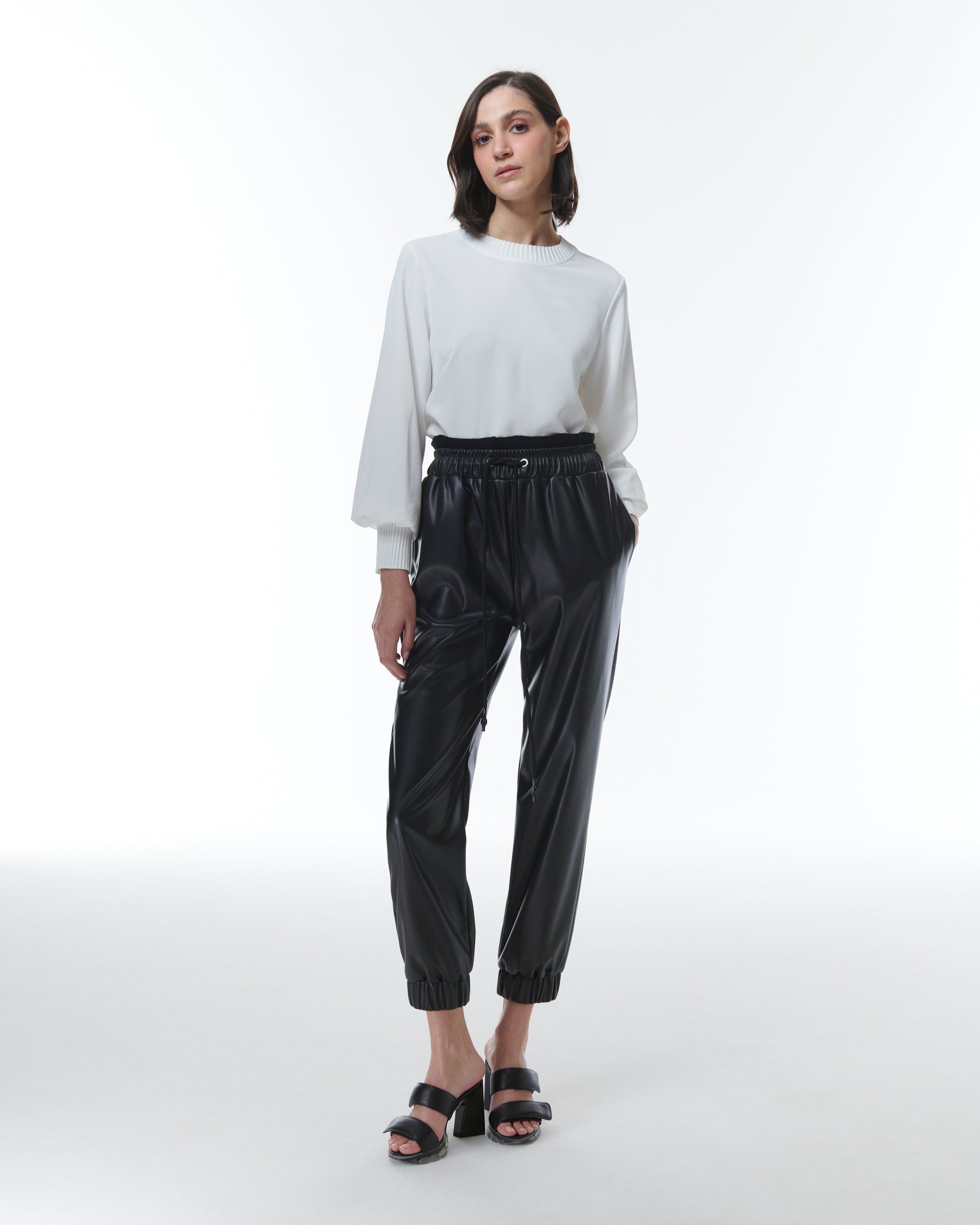Dione Pleated Neck Top