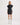 Theia Striped Taffeta Camp Dress