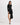 Nomia Sheer Sleeve Draped Front Dress