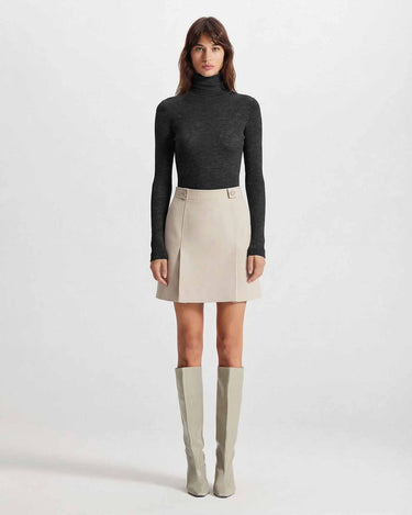 nomia sheer turtleneck layering top by Theo