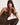 Kores Herringbone High Waist Pants in Koffee Brown by THEO