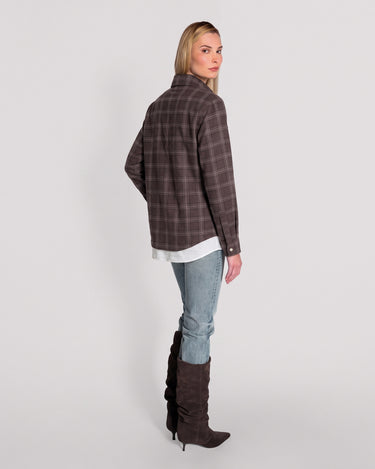 Europa Plaid Flannel Layered Shirt