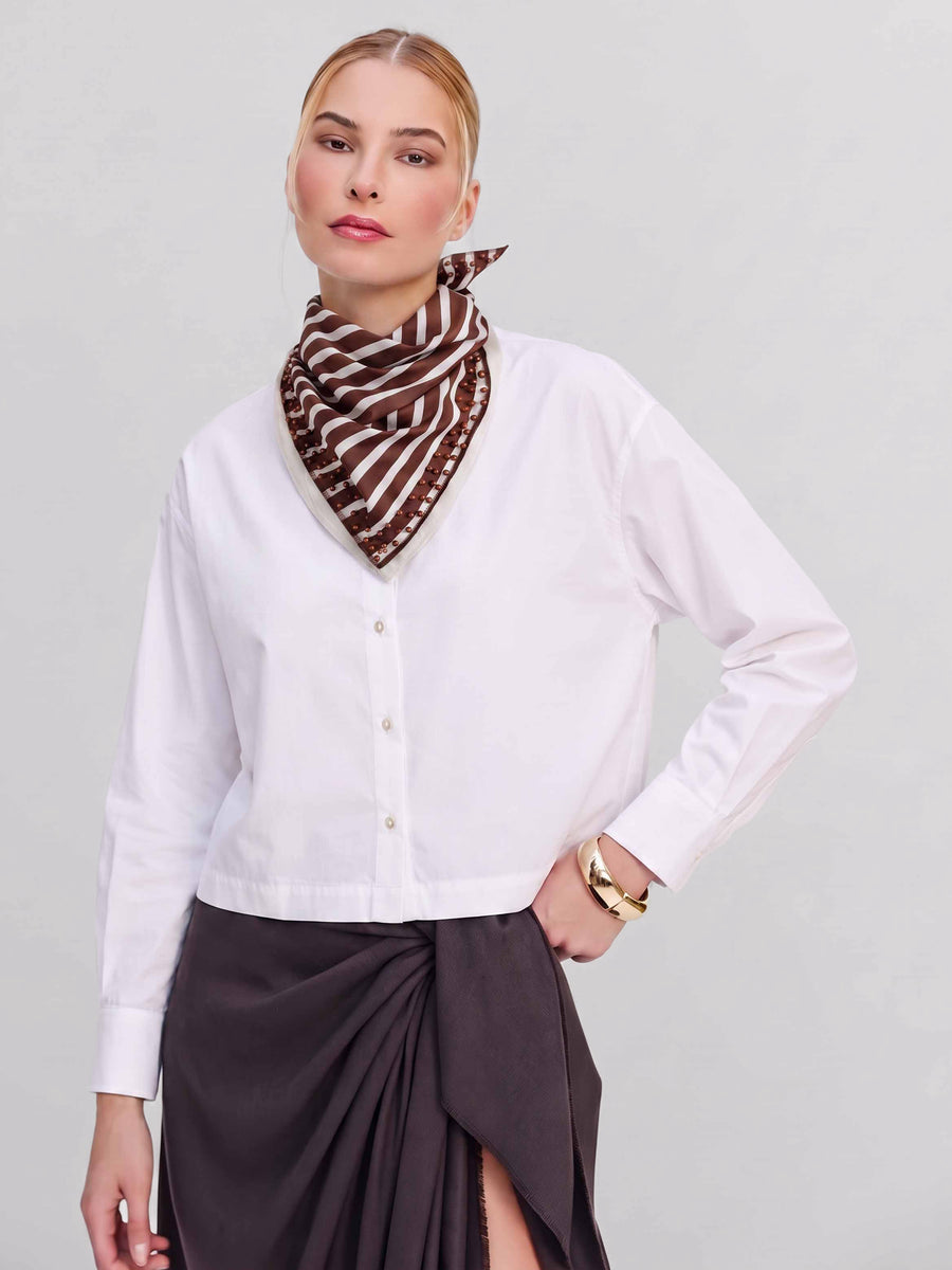 Lalia Layered Pearly Scarf