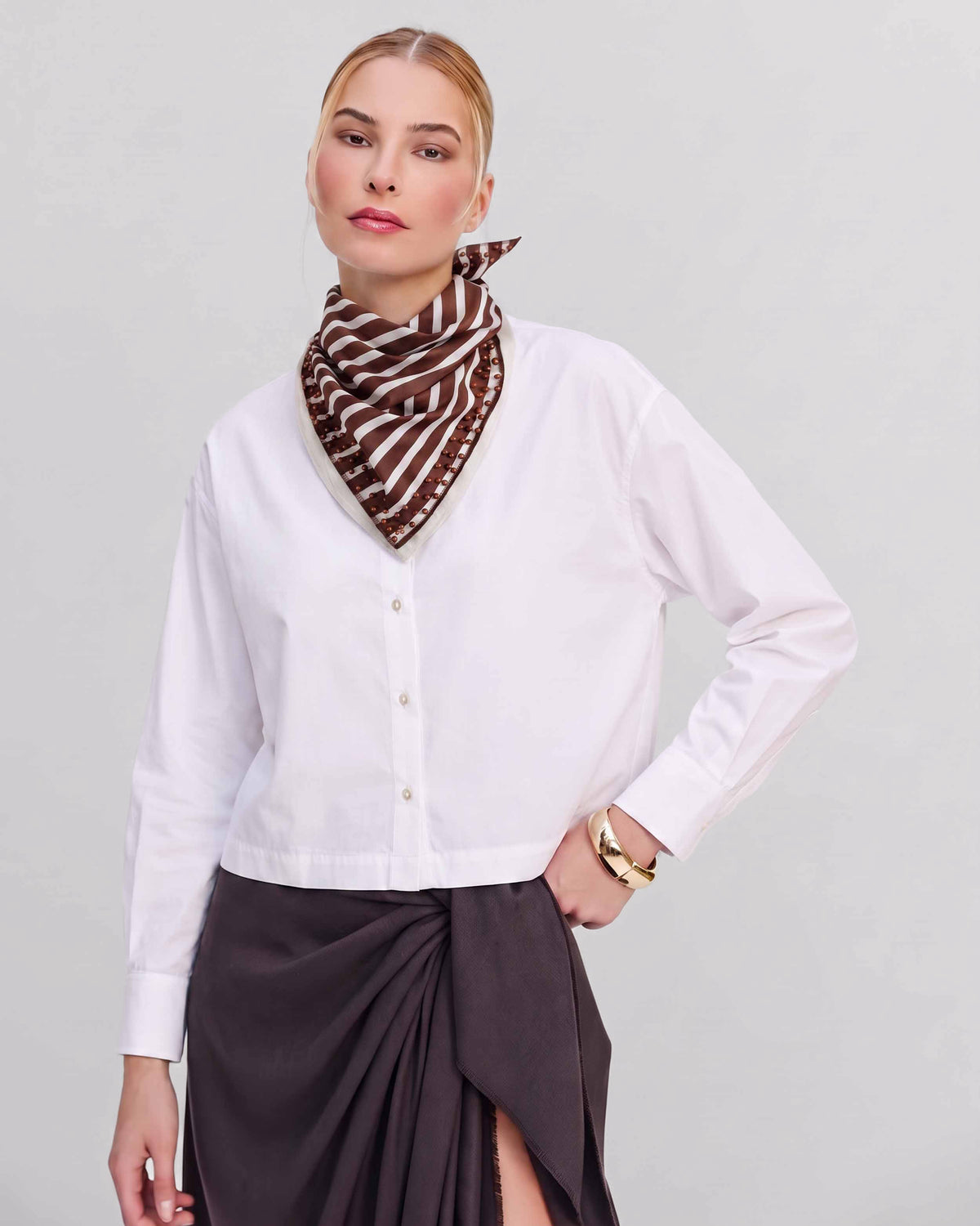Lalia Layered Pearly Scarf