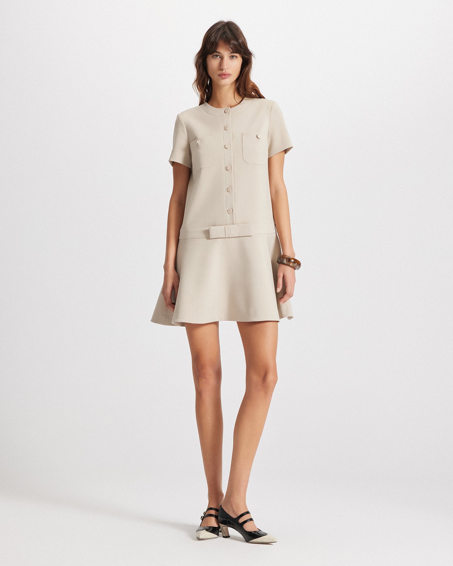 Daphne Fluted Mod Dress