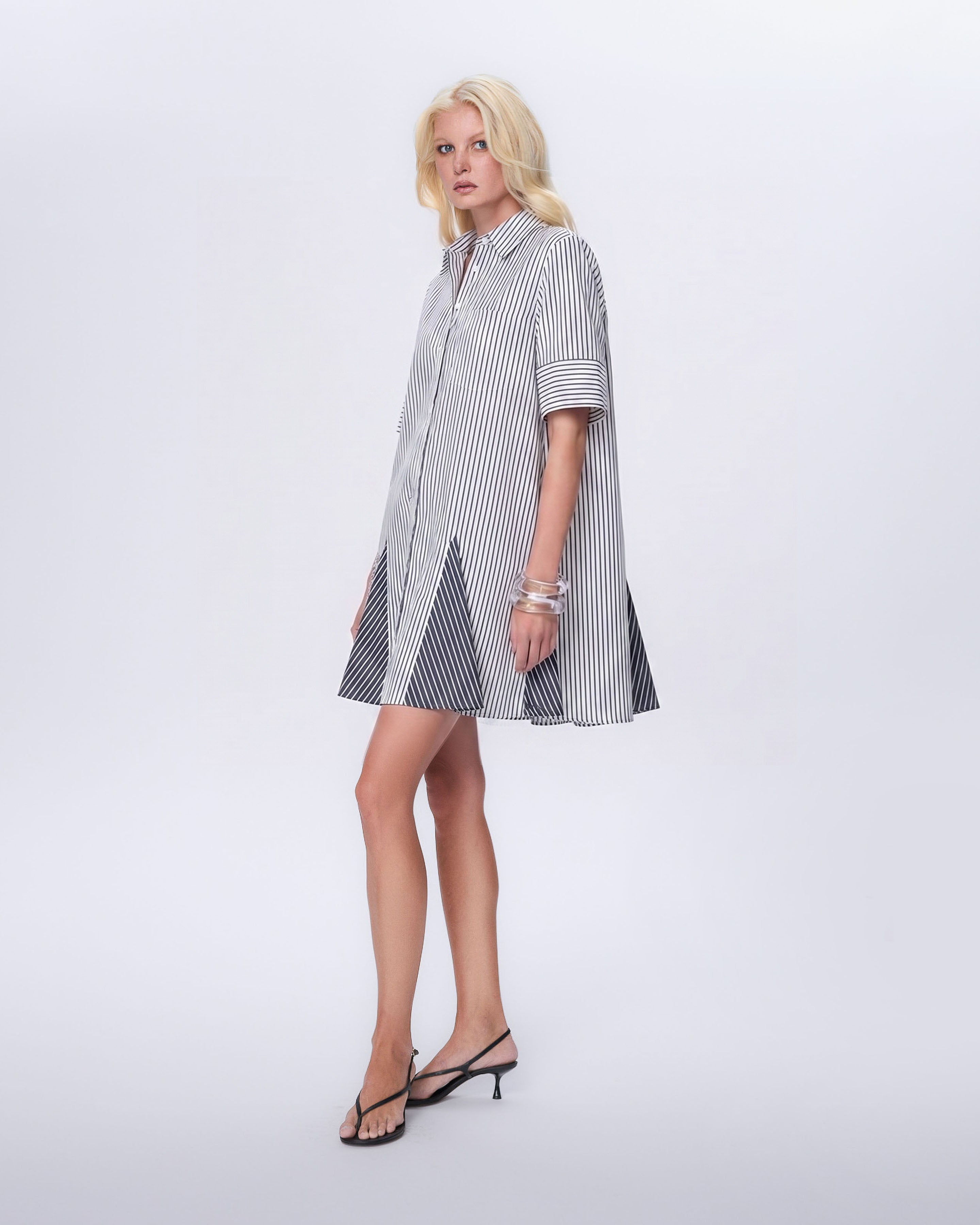 equipment striped shirt dress Vintage Equipment Striped Sleeveless Tunic Dress