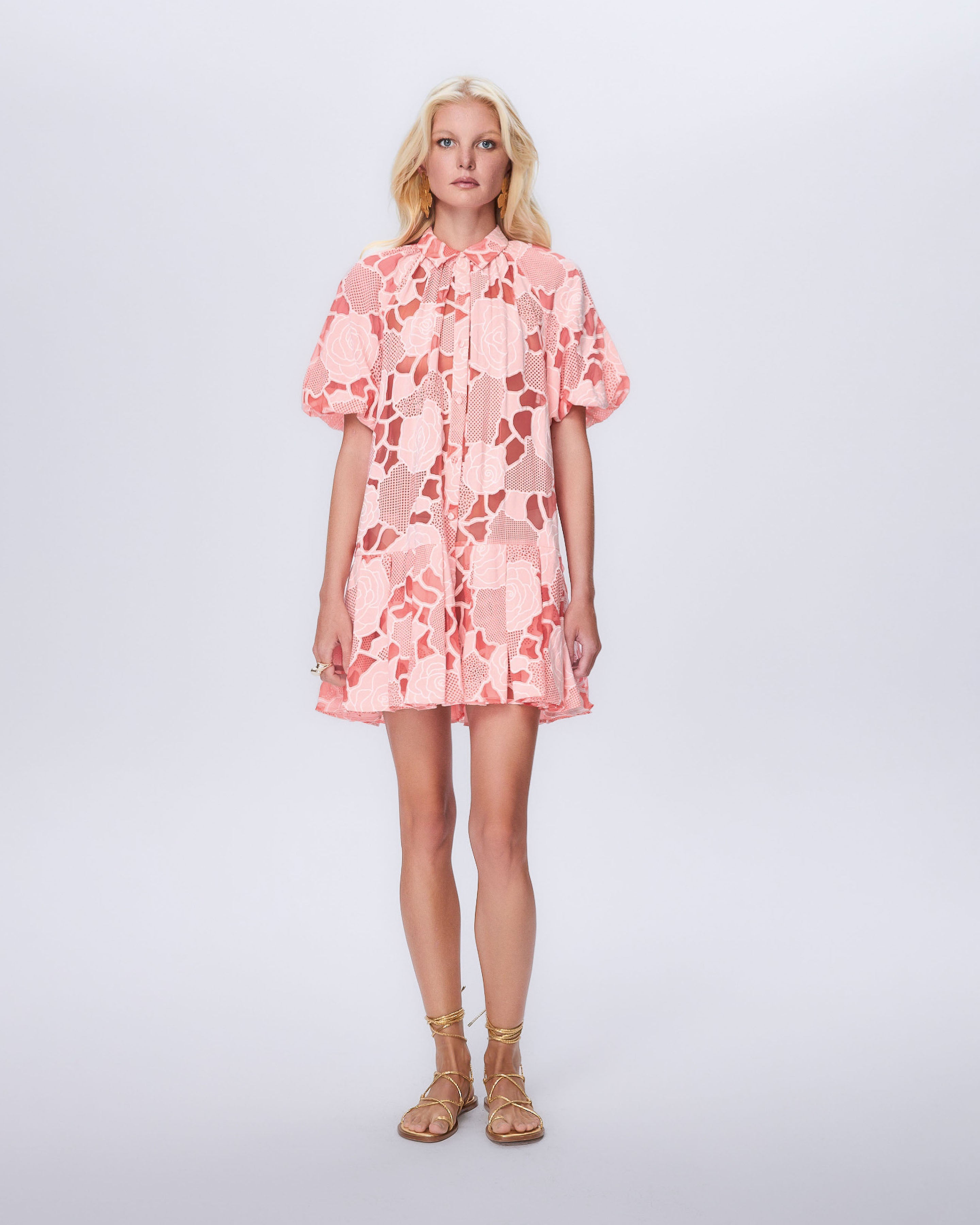 Ourania Puff Sleeve Shirtdress
