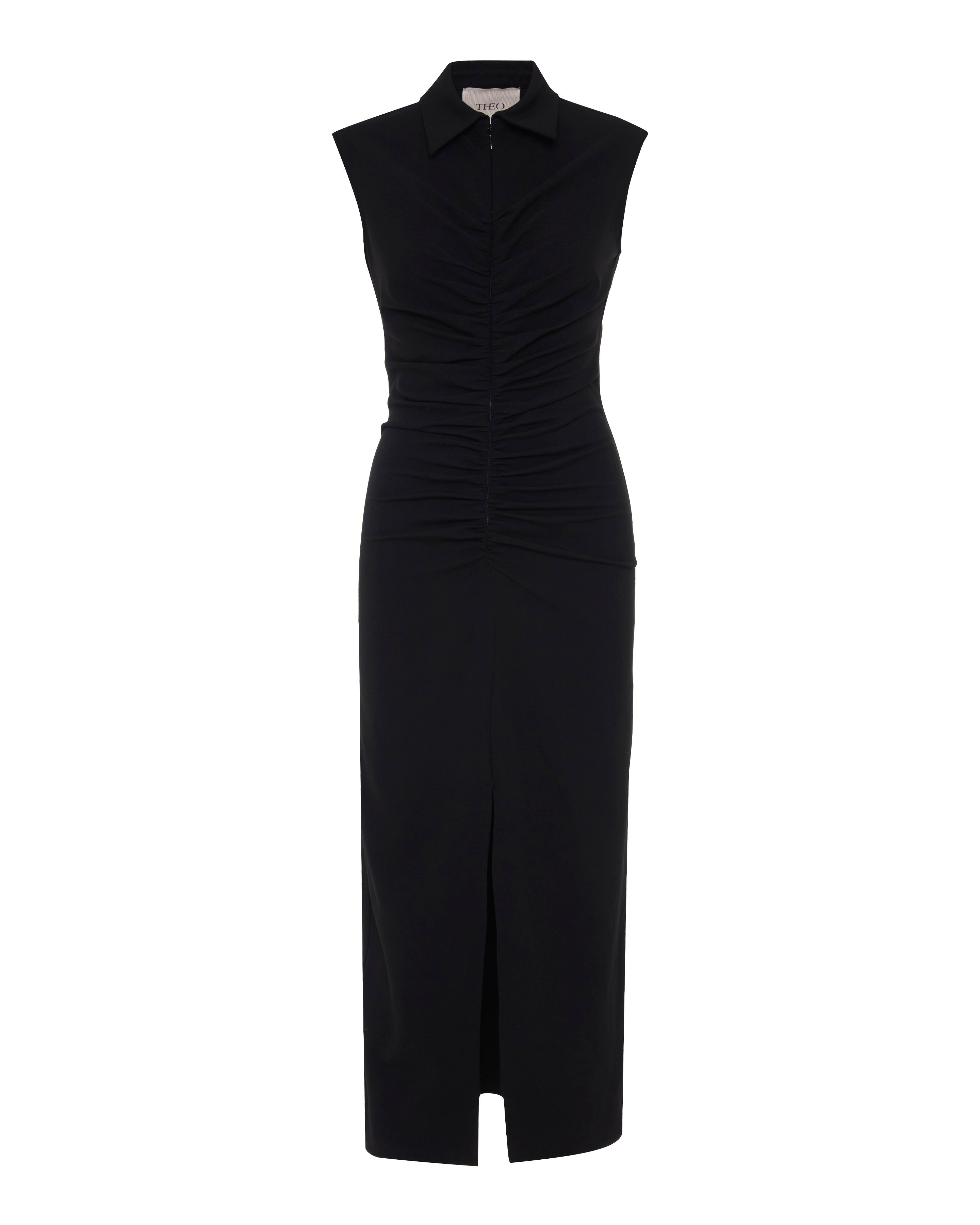 Thetis Ruched Front Dress | Modern Sculpted Cocktail Dress THEO The Label Thetis Ruched Front Dress | Modern Sculpted Cocktail Dress THEO The Label