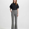 Eudora cropped bootcut pants sequin prince of Wales by Theo