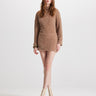Carme mini dress soft plus in koffee by Theo