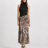 Danae midi skirt ruched leopard print by Theo