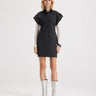 theia striped taffeta camp dress by Theo