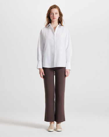 Echo banker shirt leopard print back by Theo