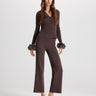 nomia pull on knit pants wide leg by Theo