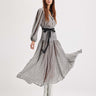 Aglaia tweed print chiffon skirt by Theo