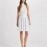 Nomia Sheer Knit Turtleneck in Ivory by THEO